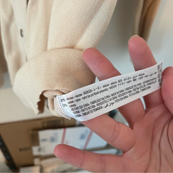 Zara Tan Knit Shacket - Picture 4 of 9
